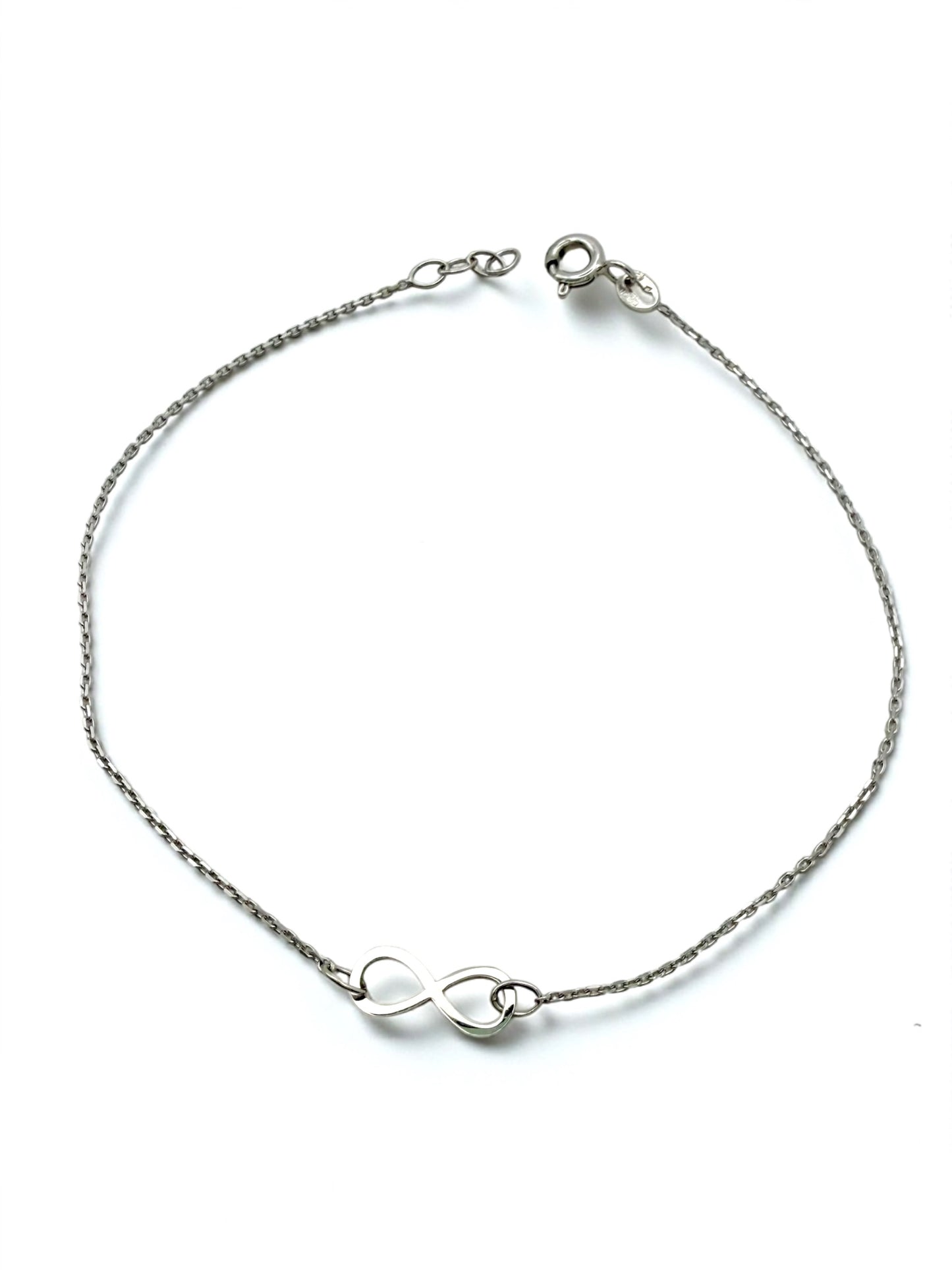 Bijelo zlato narukvica Infinity