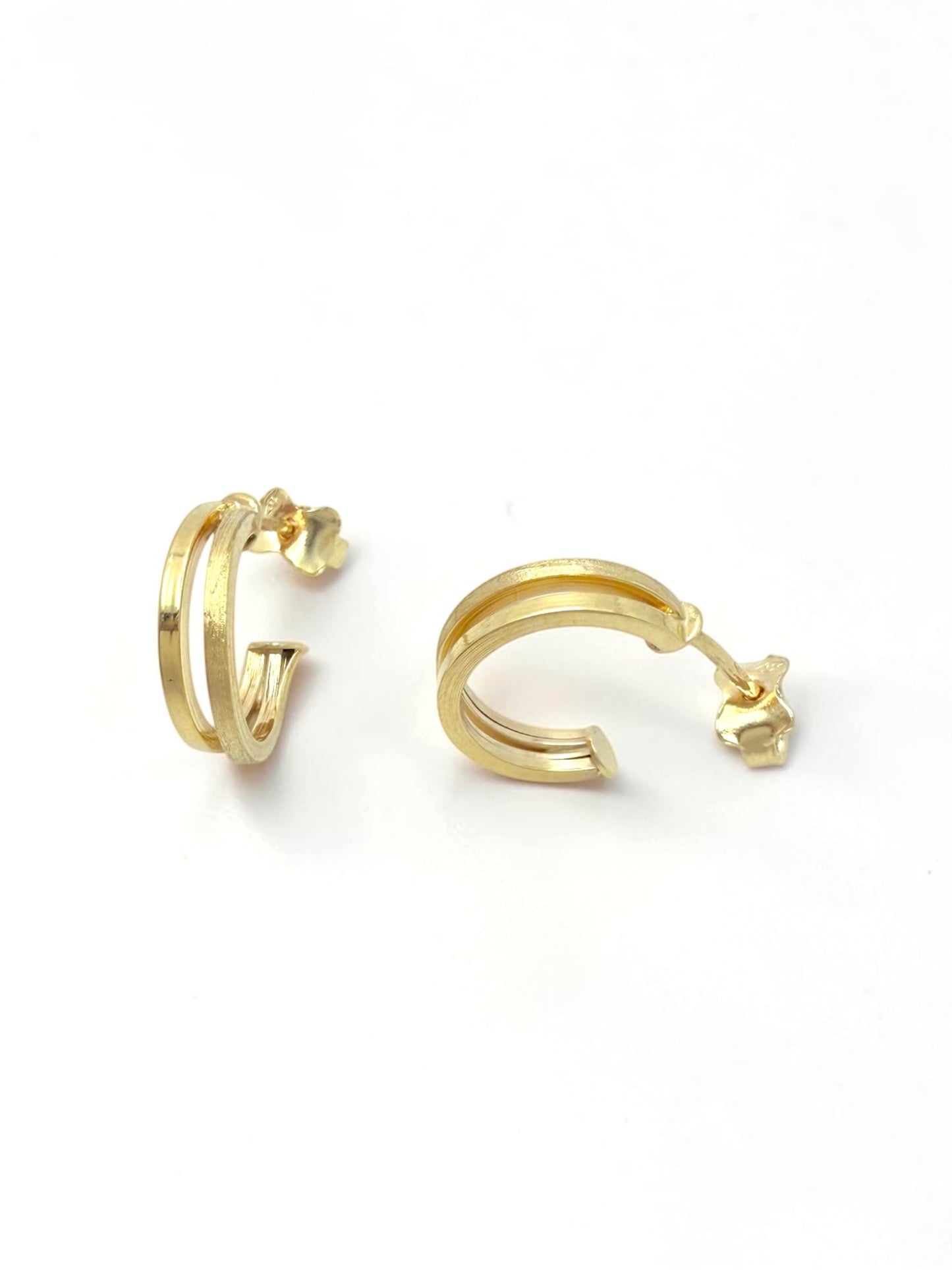 Zlatne naušnice Rope Studs
