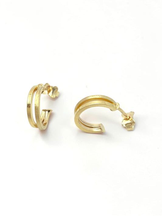 Zlatne naušnice Rope Studs