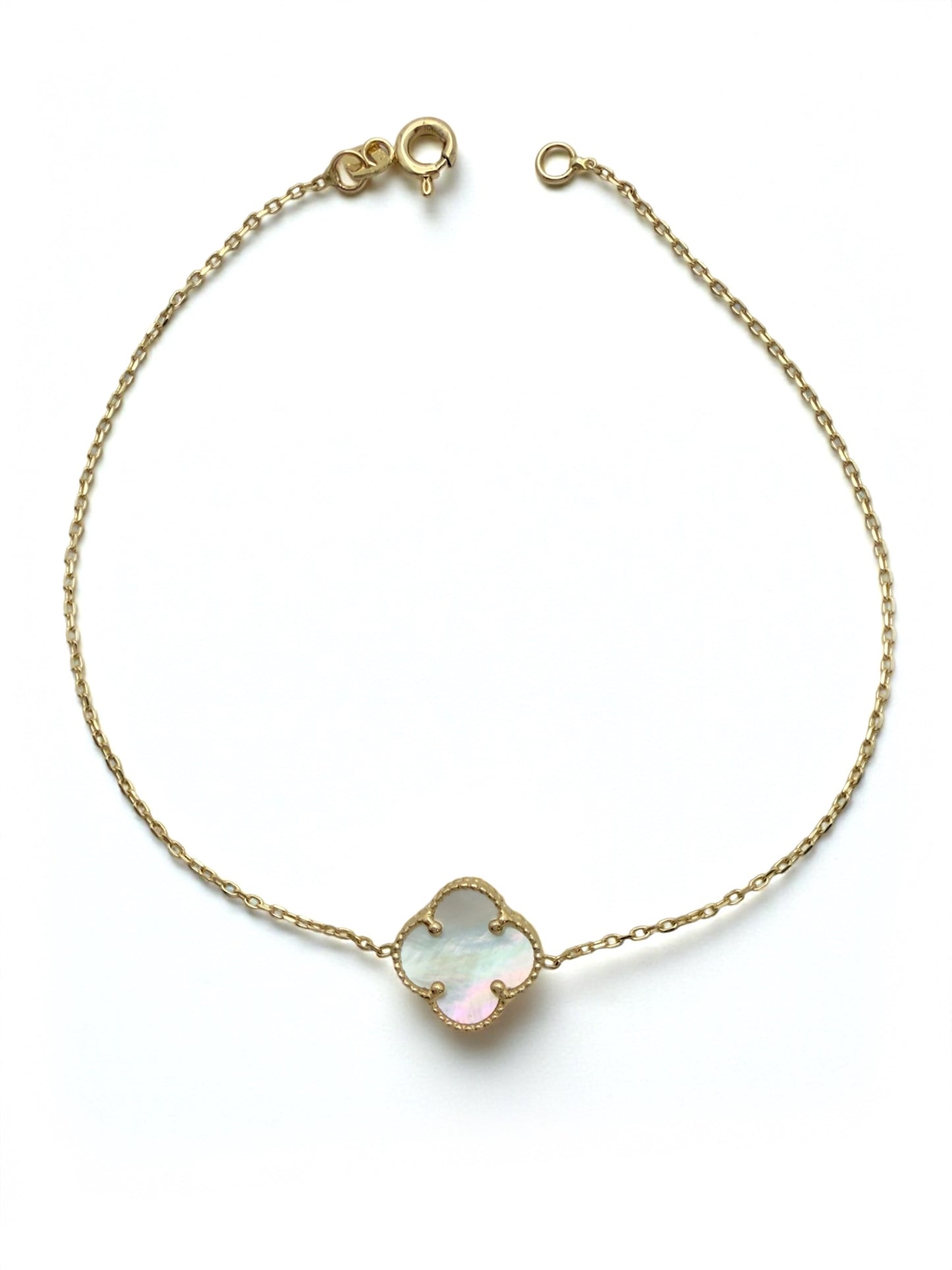 Zlatna narukvica Lucky White