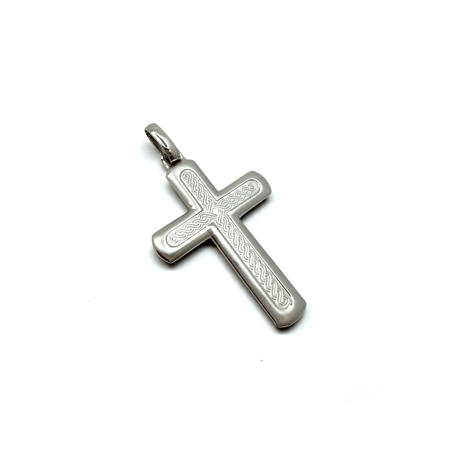 Bijelo zlato privjesak Pleter