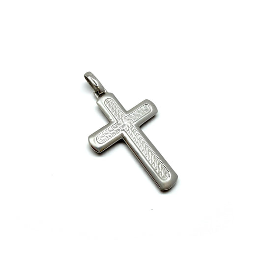 Bijelo zlato privjesak Pleter