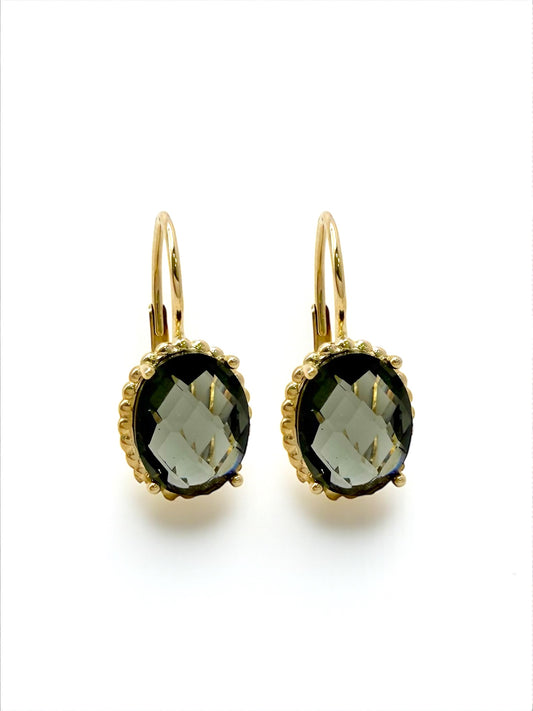 Luxury gold earrings