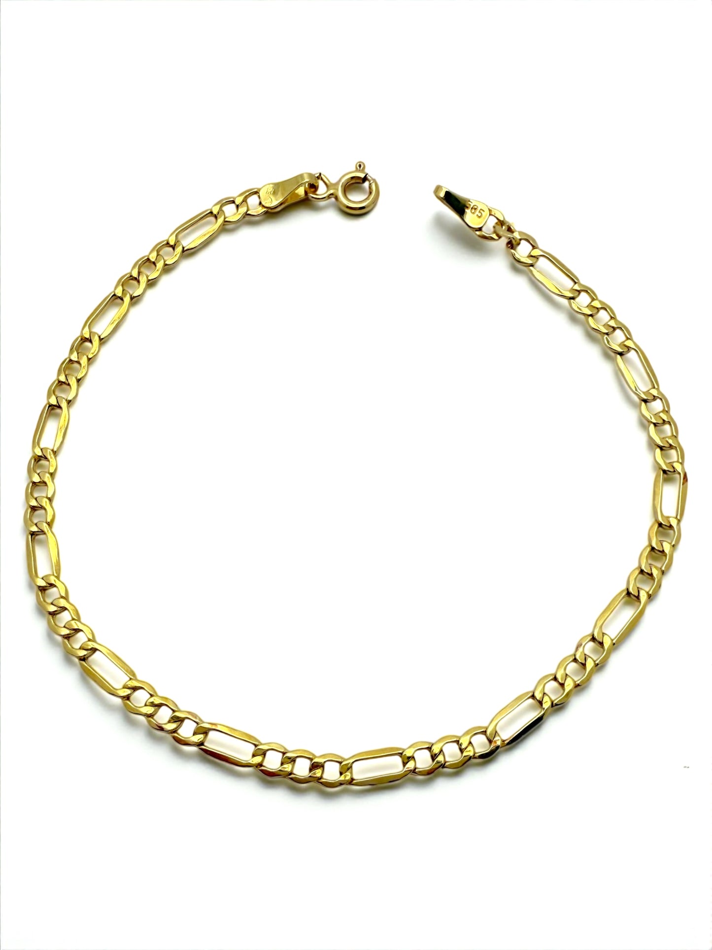 Muška zlatna narukvica Figaro