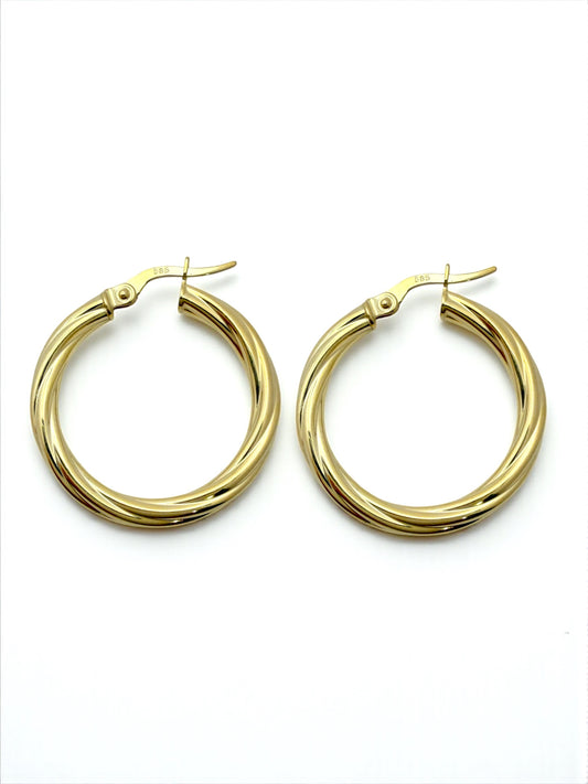 Zlatne naušnice Statement