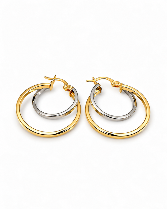 Zlatne naušnice Golden Duo