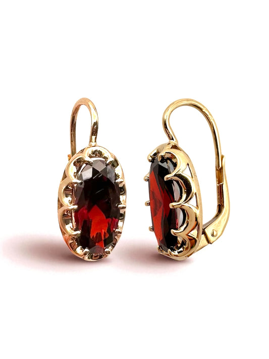 Zlatne naušnice Red Luxe