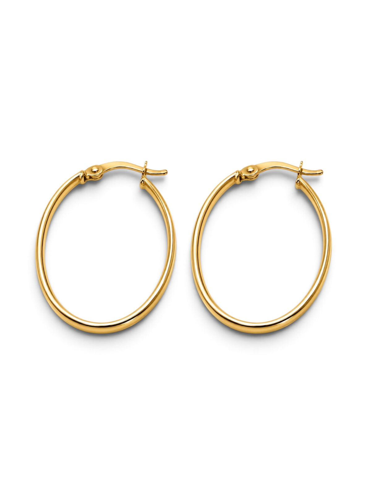 Zlatne naušnice Simple Oval