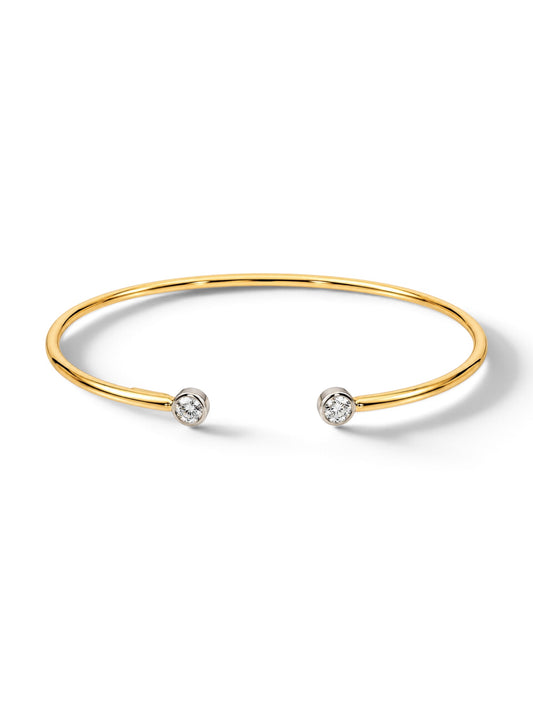Simple solid gold bracelet