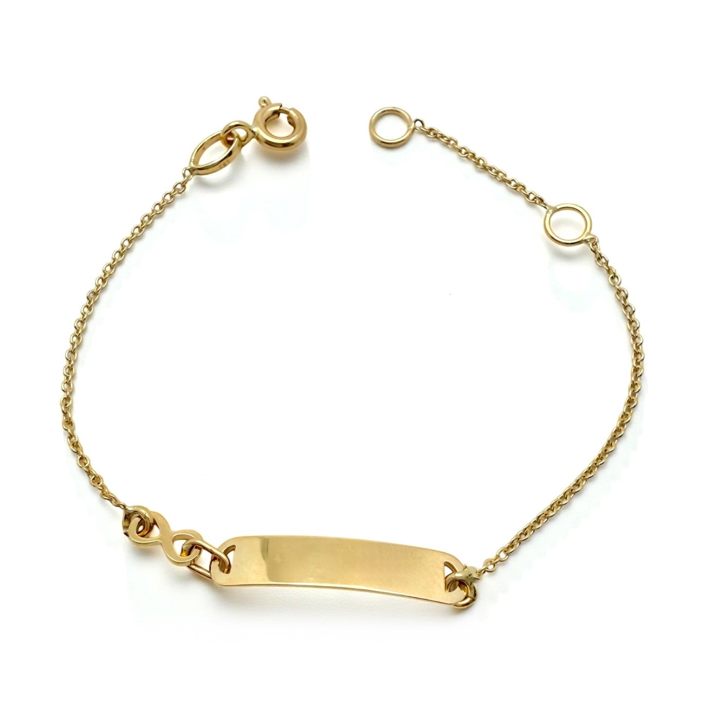 Zlatna dječja narukvica Infinity Glow