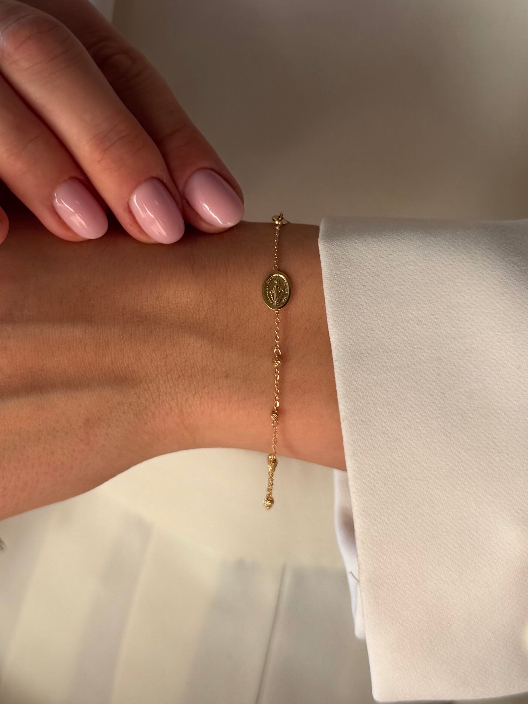 Zlatna krunica narukvica Faith-Zlatarna Vitić