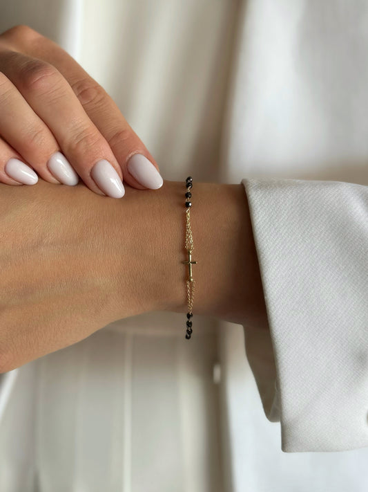 Zlatna narukvica krunica Golden Touch-Zlatarna Vitić