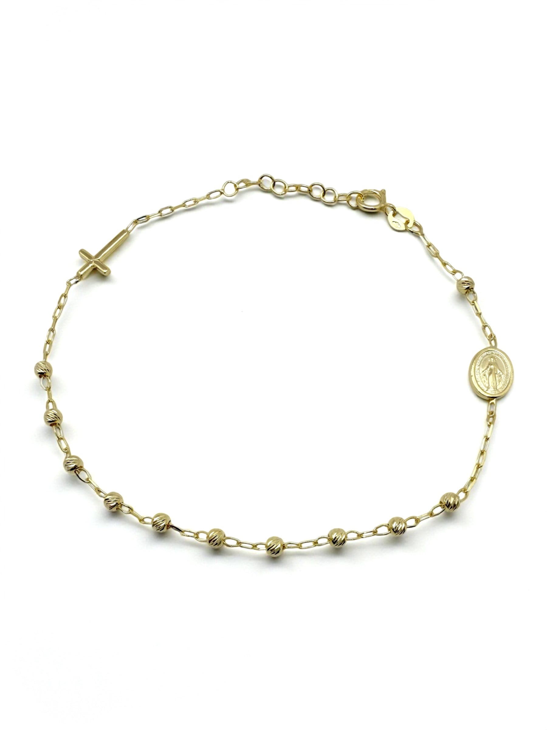 Zlatna narukvica krunica Rosary-Zlatarna Vitić