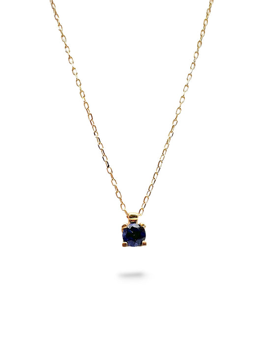 Zlatna ogrlica sa Safirom 0,15ct
