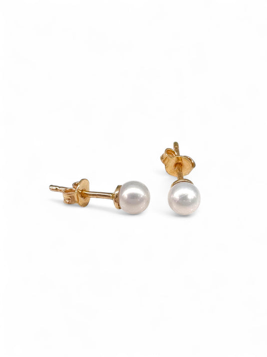 Gold earrings Pearl Xs