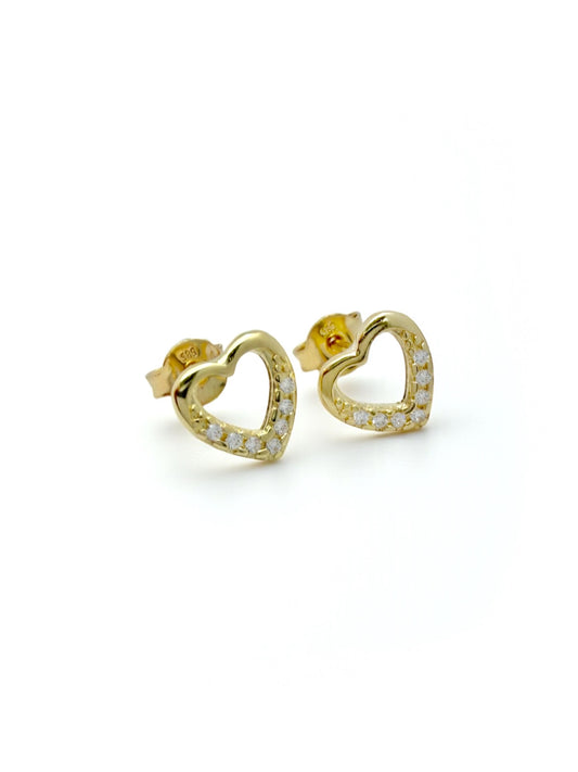 Zlatne naušnice Hearts-Zlatarna Vitić