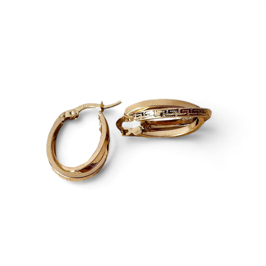 Zlatne naušnice Intertwined-Zlatarna Vitić