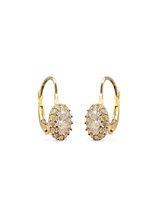 Zlatne naušnice Lustrous Gem