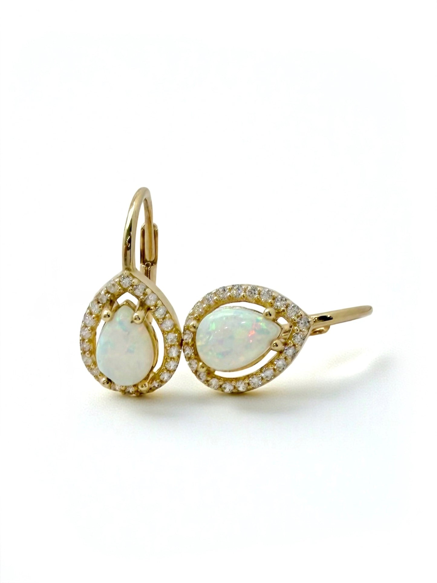 Zlatne naušnice Opal Drop-Zlatarna Vitić