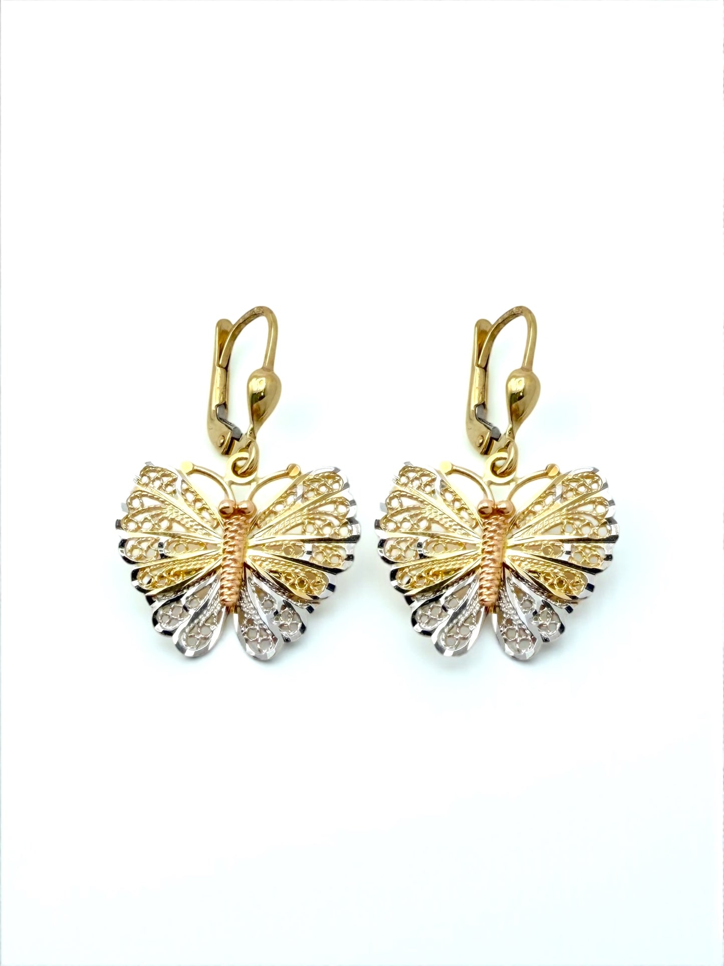 Zlatne naušnice Ples Leptira-Zlatarna Vitić