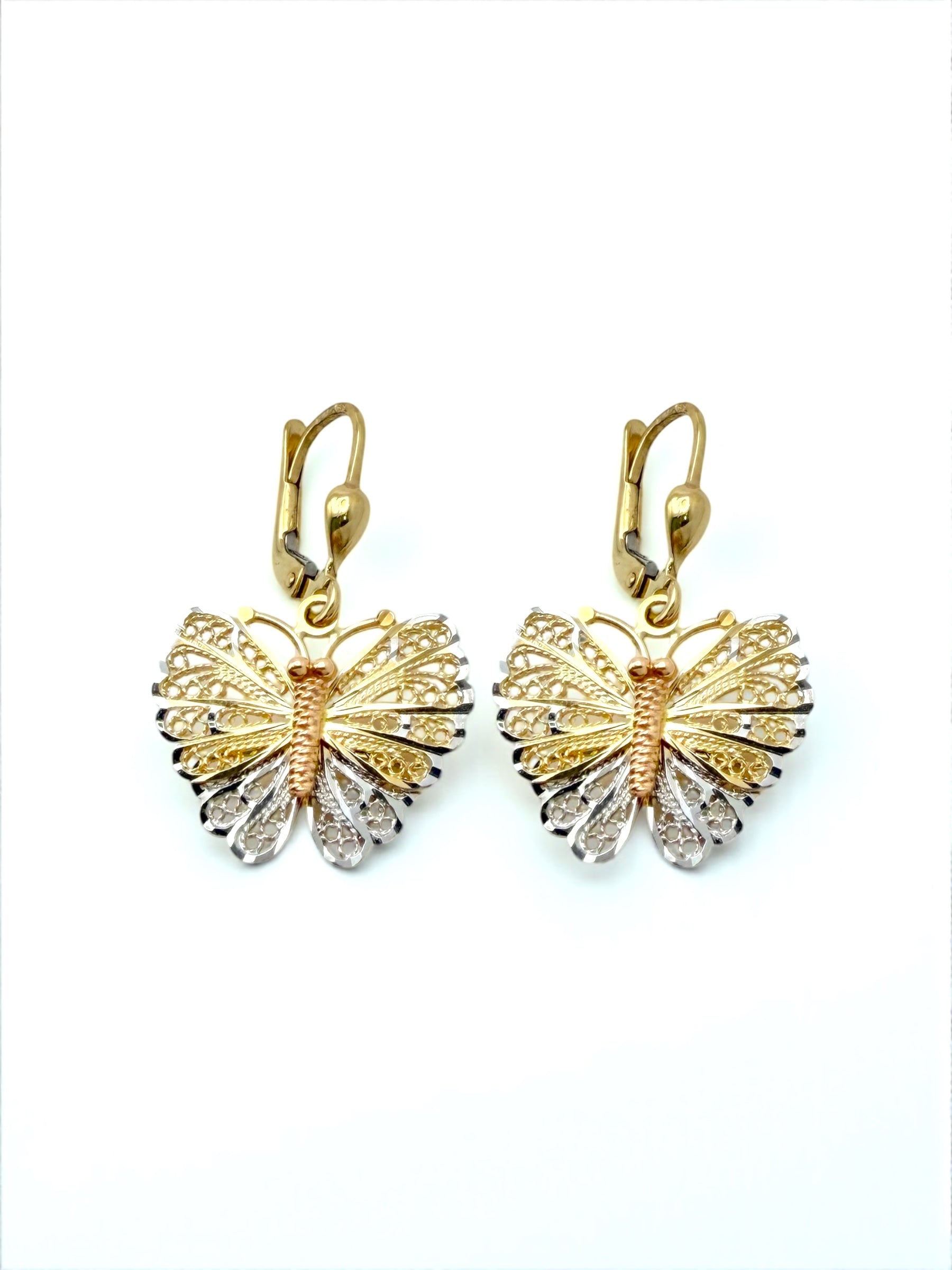 Zlatne naušnice Ples Leptira-Zlatarna Vitić