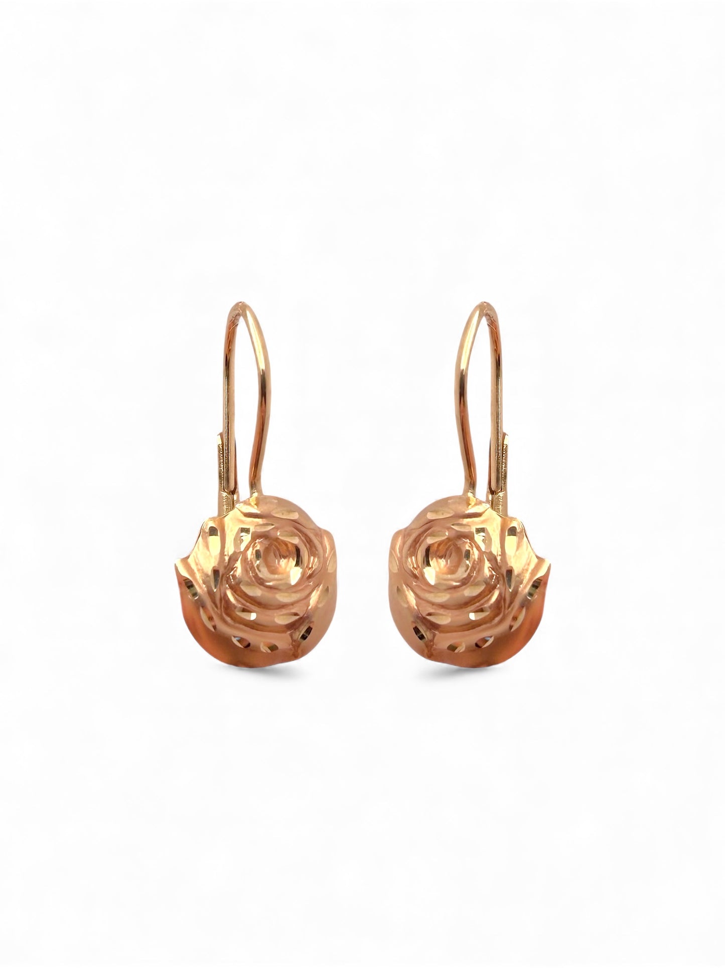 Zlatne naušnice Ruža-Zlatarna Vitić