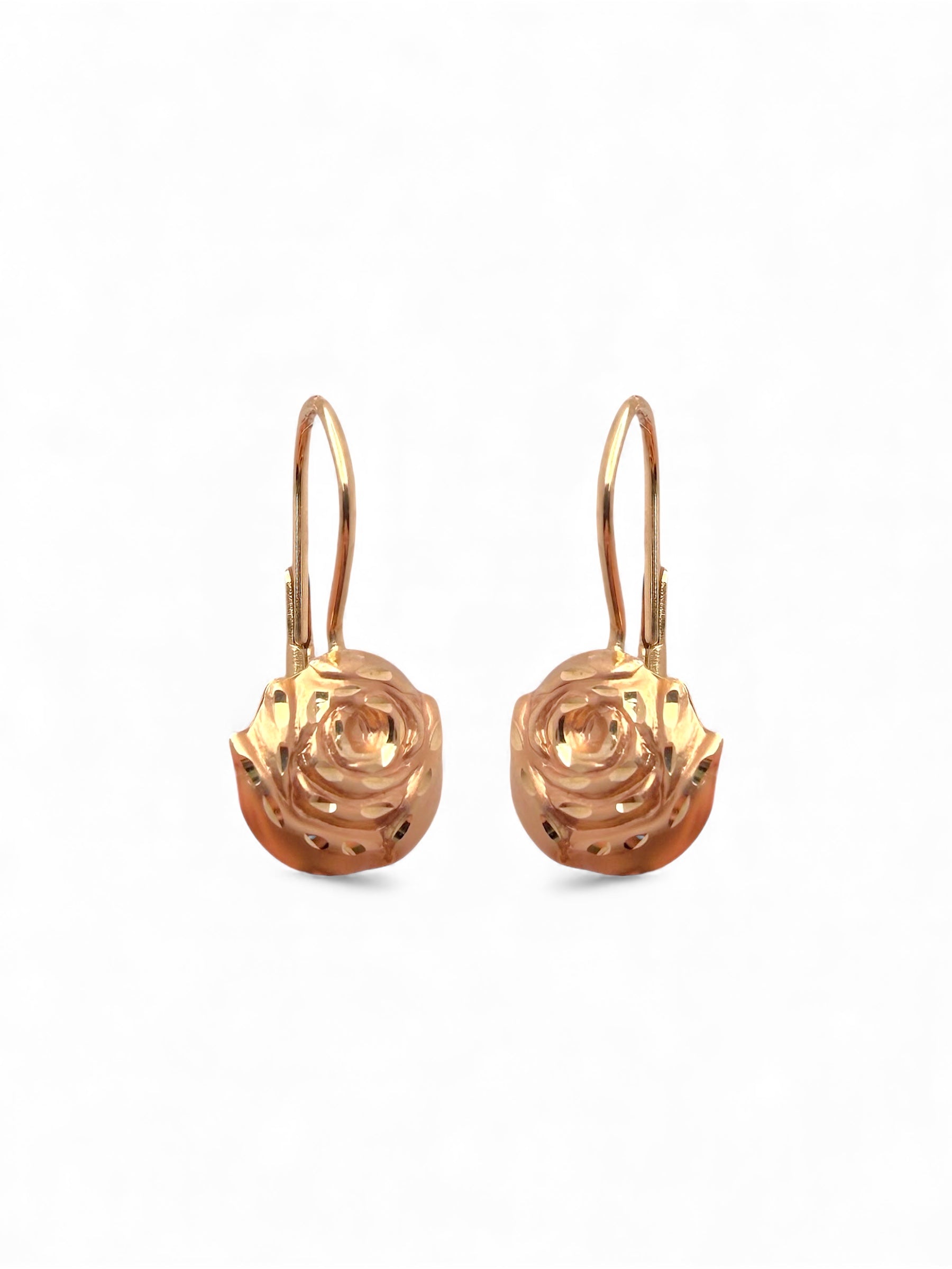 Zlatne naušnice Ruža-Zlatarna Vitić