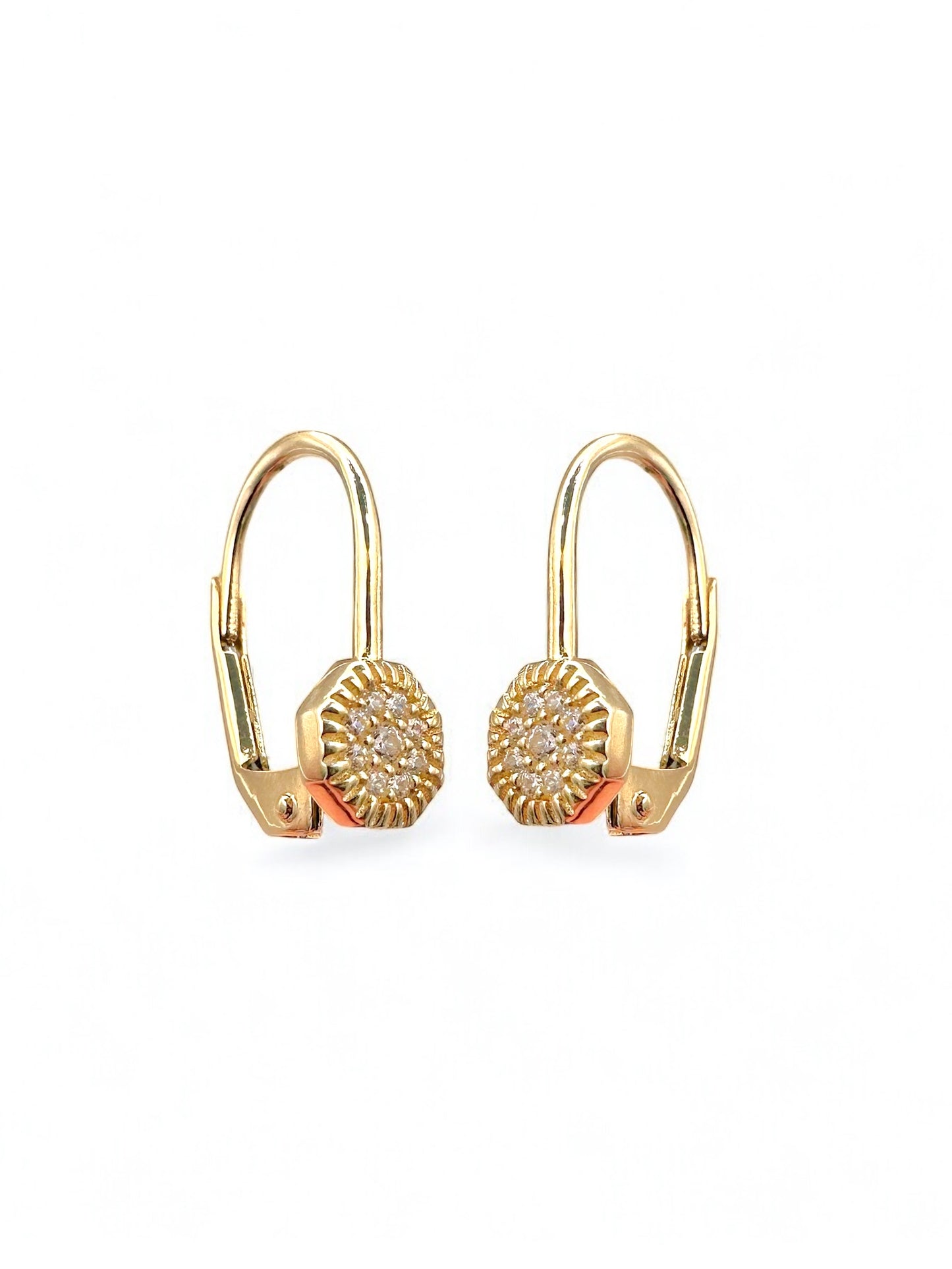 Shine gold earrings