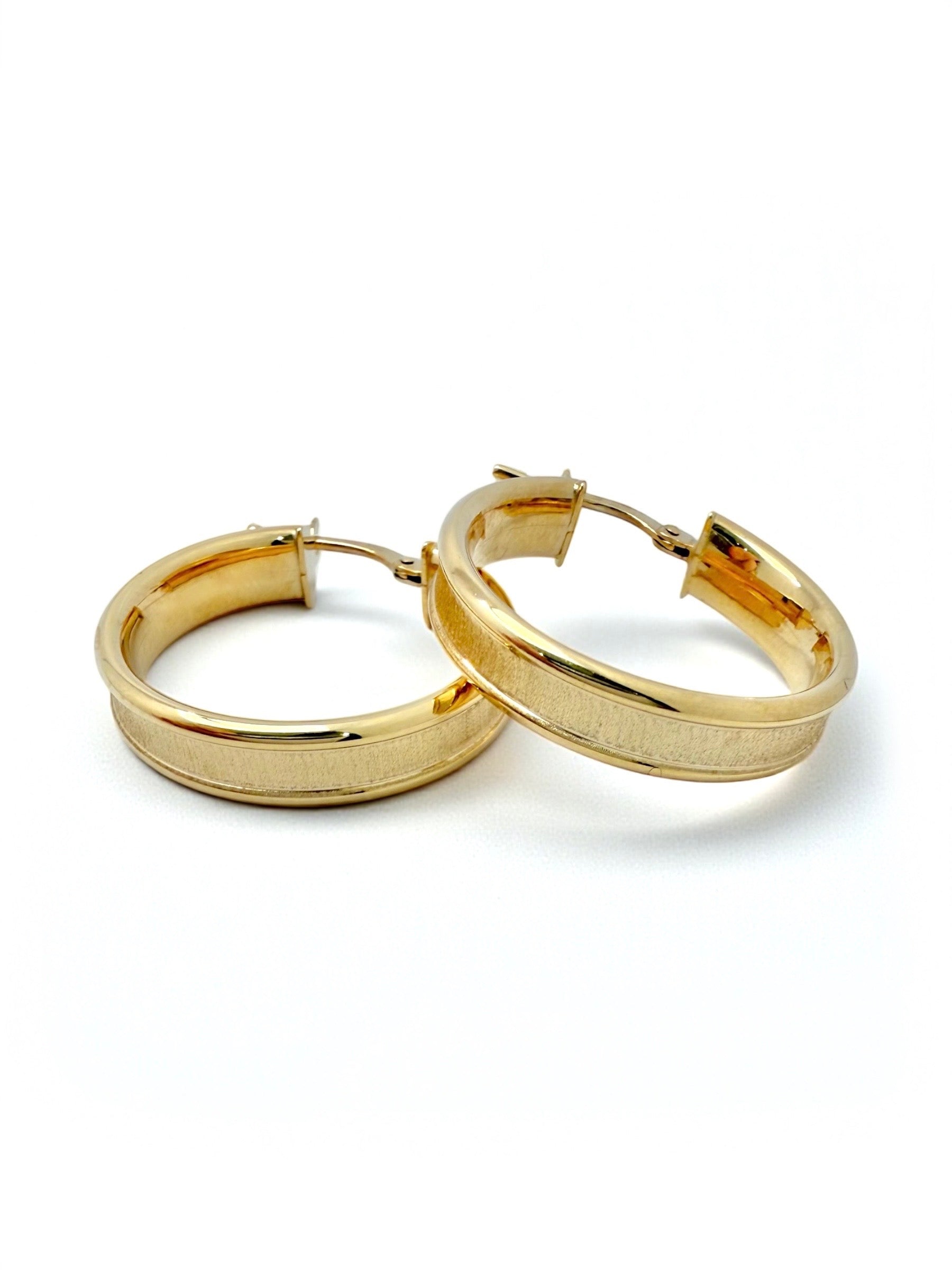 Zlatne naušnice sjaj-mat-Zlatarna Vitić