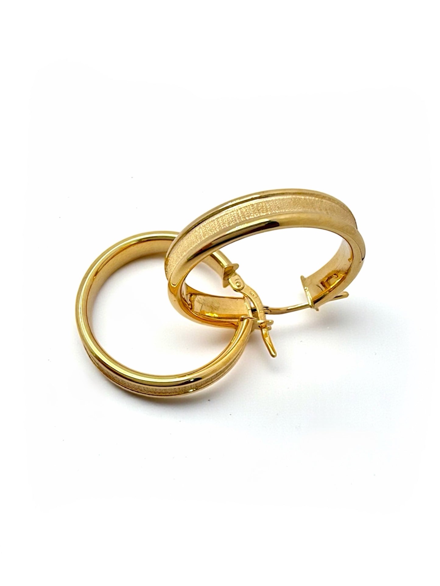 Zlatne naušnice sjaj-mat-Zlatarna Vitić