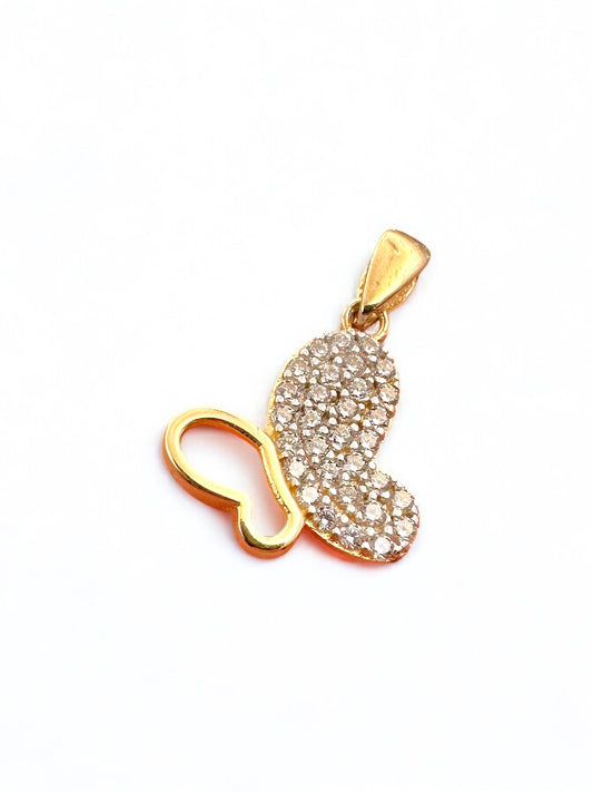 Butterfly gold pendant