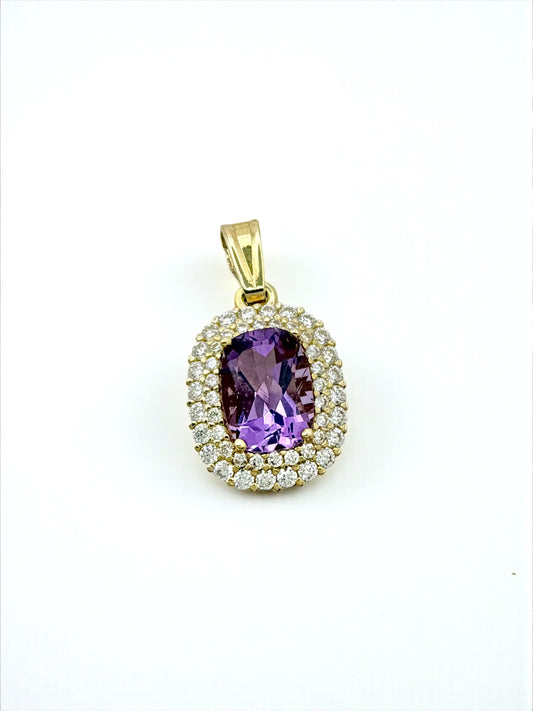 Zlatni privjesak Purple Flame-Zlatarna Vitić