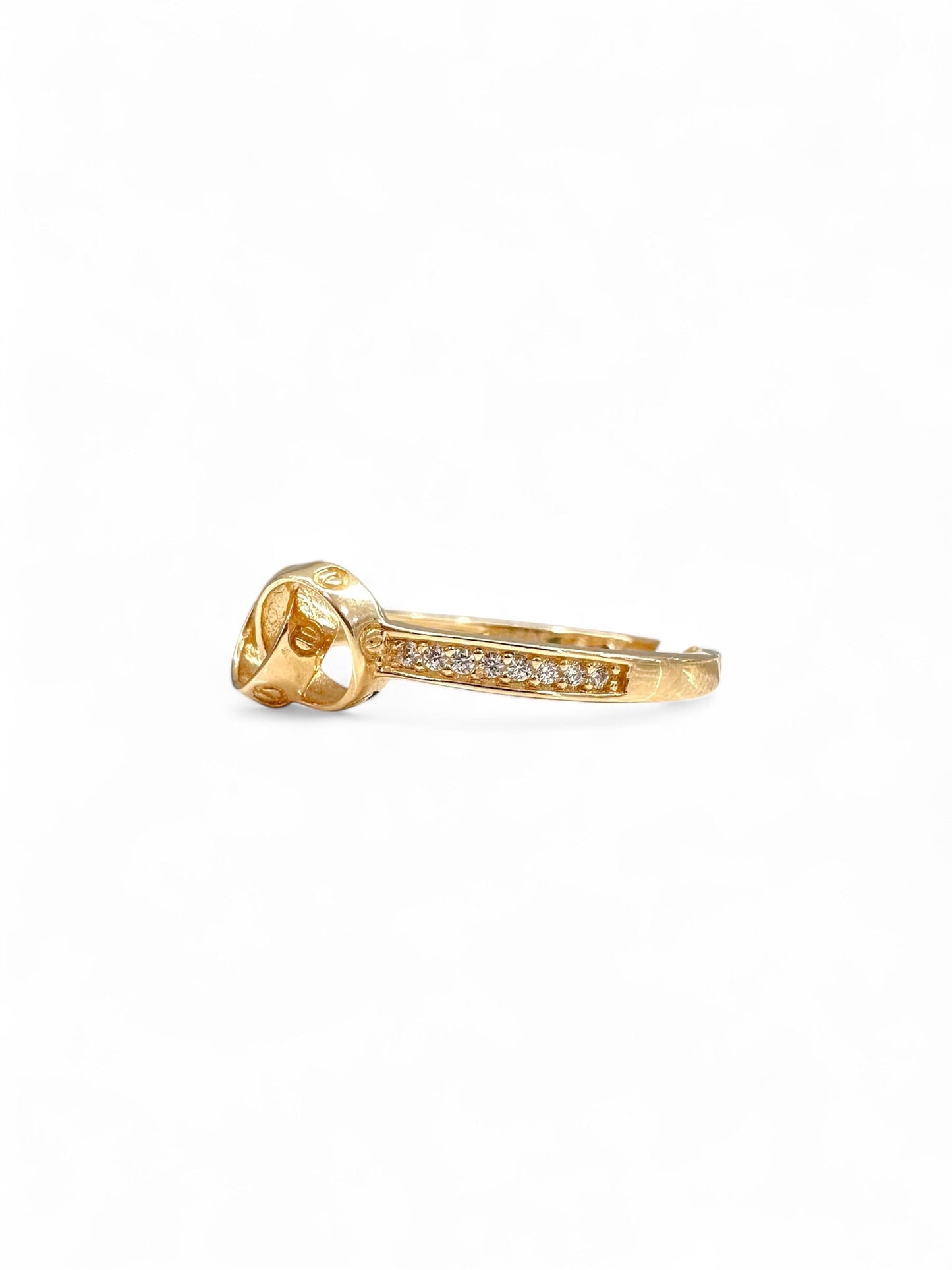 Infinity Circle Gold Ring