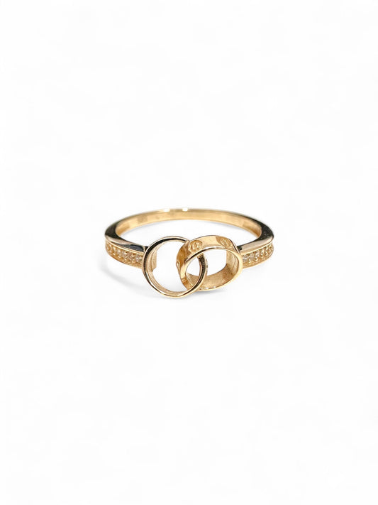 Infinity Circle Gold Ring